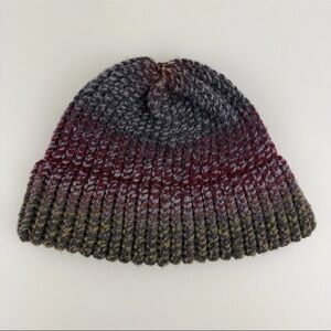 Handmade In USA Women's OSFM Hand Knit Beanie Winter Hat Cap Ribbed Cuffed NEW!